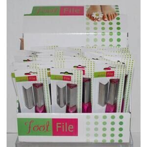 Pink Foot Files - Countertop Display 36 Count